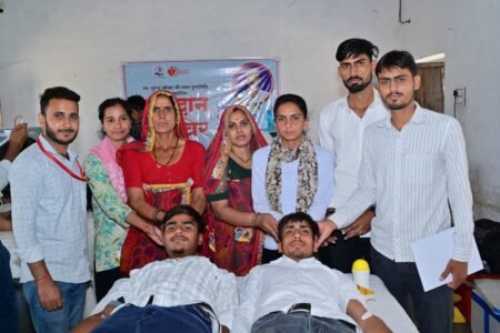 सांवलोदा पुरोहितान में स्व. सुरेंद्र खोखर की प्रथम पुण्यतिथि रक्तदान शिविर आयोजित…